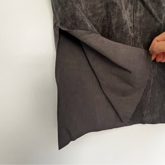 **BNWOT** WILFRED FREE PENCIL VEGAN SUEDE SKIRT - Picture 9 of 12
